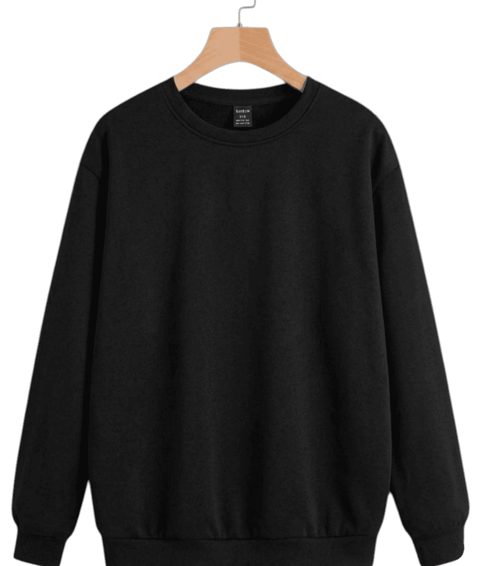 Buzo Cuello Redondo Negro